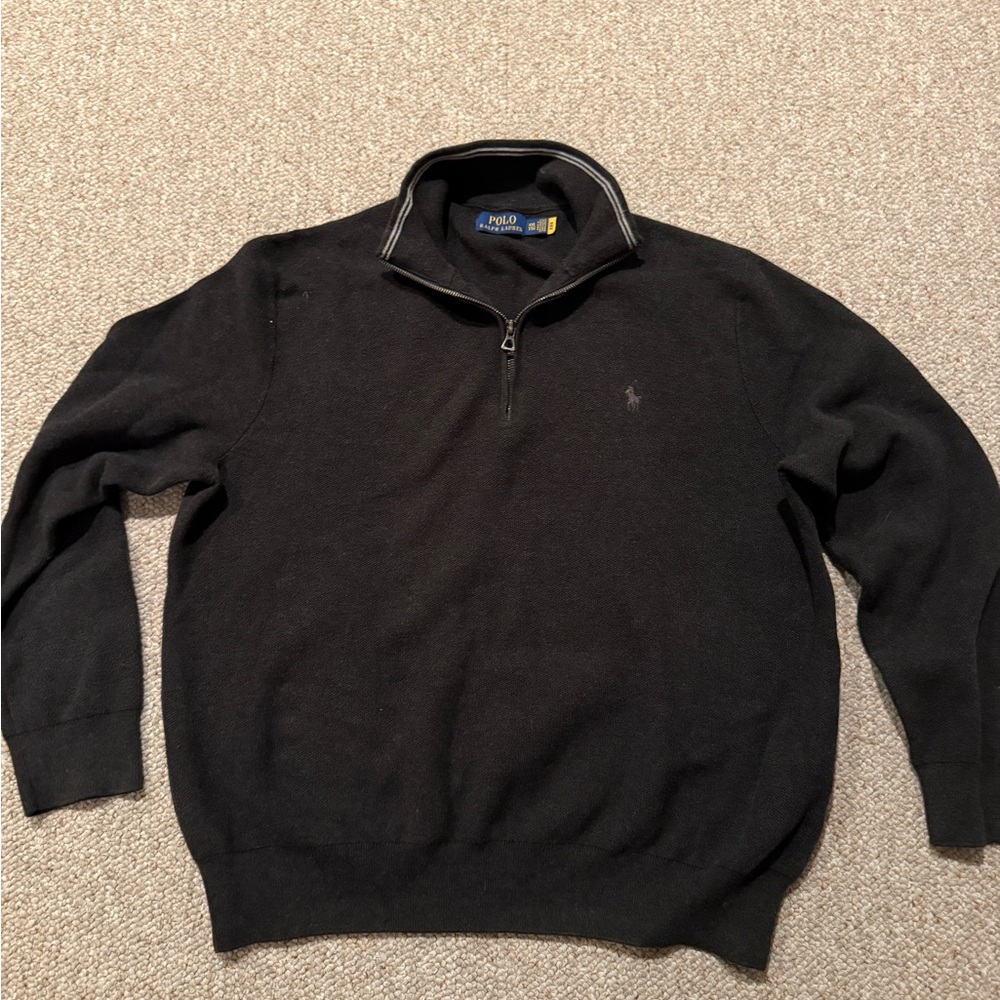 Polo Ralph Lauren Men's Luxury Jersey Quarter-Zip Pullover